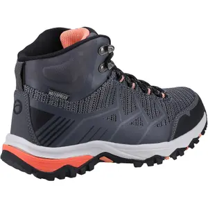 Cotswold Wychwood Recycled Hiking Boots Grey/Coral