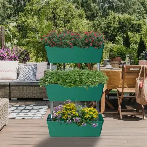 3 Tier Planter Raised Garden Bed Vertical Elevated Layer Grow Box