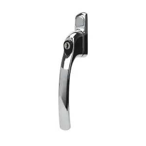 Alpine Inline PVC or Timber Espag Window Handle - Polished Chrome (Non Handed)