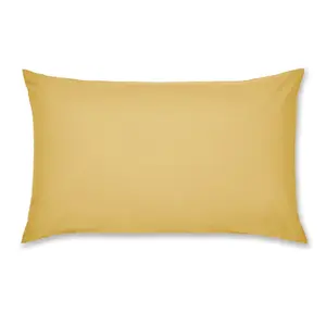 Easy Iron Percale Standard Pillowcase (Set of 2) Yellow