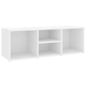 Berkfield Shoe Storage Bench White 105x35x35 cm Engineered Wood