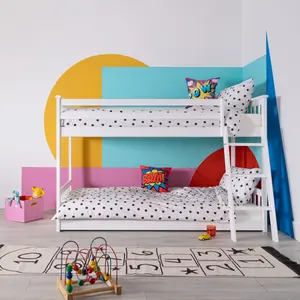 Harri Bunk Bed Low Midsleeper in Classic White