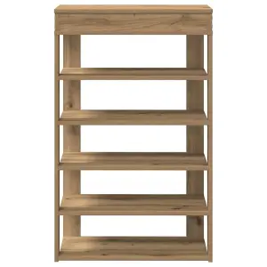 Berkfield Shoe Rack Artisan Oak 60x30x98 cm Engineered Wood