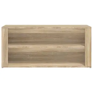 Berkfield Shoe Rack Sonoma Oak 100x35x45 cm Engineered Wood