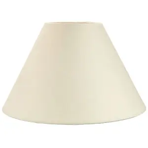 Traditional 14 Cream Cotton Coolie Lampshade Suitable for Table Lamp or Pendant