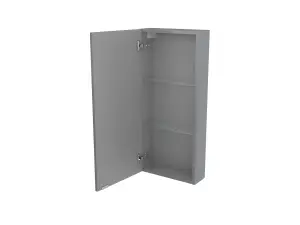 GoodHome Imandra Gloss Grey Single Bathroom Wall cabinet (H)90cm (W)40cm