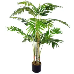 120cm Leaf Design UK Large Realistic Artificial Palm Tree