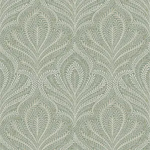 Grandeco Margot Filigree Metallic Damask Textured Wallpaper, Sage Green