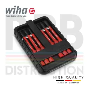 Wiha SlimBits Torx Screwdriver Bits Set Box T8 To T25 6pcs VDE Electrician 43153