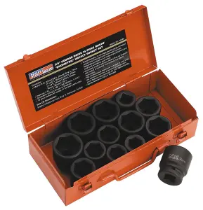 Sealey Impact Socket Set 13pc 3/4"Sq Drive Metric/Imperial AK686