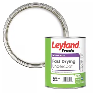 Leyland Trade Wood & Metal Undercoat Brilliant White 750ml