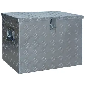 Berkfield Aluminium Box 610x430x455 mm Silver