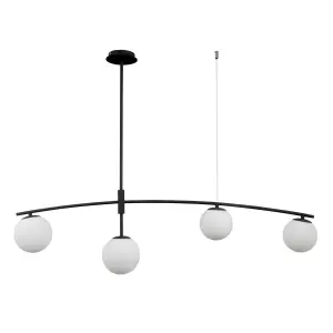 Luminosa Senai Modern 4 Light Bar Pendant Ceiling Light, G9