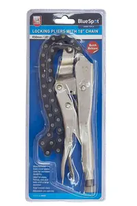 Blue Spot Tools - Locking Pliers With 18" Chain