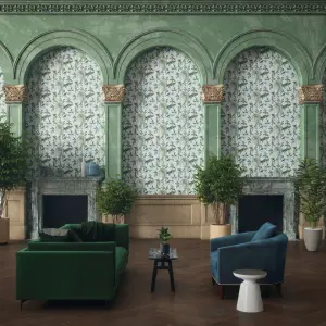 Arthouse Exotic Garden Blue Wallpaper