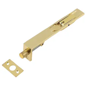 AFIT Polished Brass Lever Action Flush Bolt British Heavy Pattern 200 x 19mm