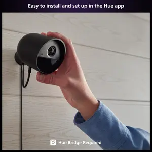 Philips Hue Secure Wired Camera Black