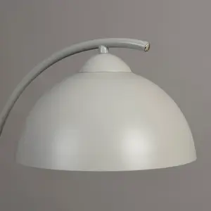 Downton Metal Arched Lamp Cool Grey