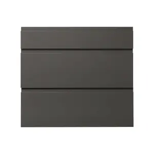 GoodHome Garcinia Gloss anthracite Drawer front, Pack of 1 (H)715mm (W)797mm (T)19mm