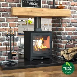 Henley Stoves Hazelwood Double Sided Eco Wood Burning Stove 6.5Kw DEFRA Approved SIA Ecodesign Ready 5 Year Warranty