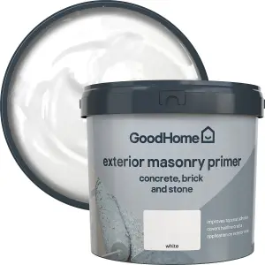 GoodHome Masonry White Primer & undercoat, 5L