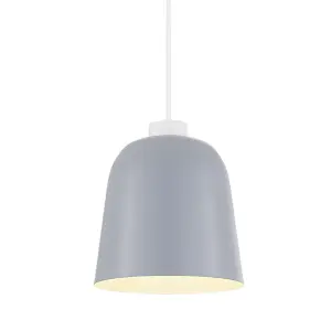 GoodHome Calume Light grey Bell Light shade (D)18cm