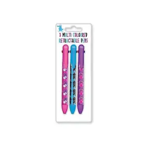 Anker Retractable Pen (Pack of 3) Multicoloured (One Size)