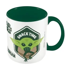 Star Wars: The Mandalorian Snack Time Mug White/Green (One Size)