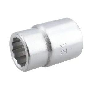 21mm 3/4" Drive Socket 12 Sided 50mm HGV Satin Finish Chrome Vanadium Steel