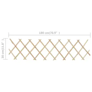 Berkfield Trellis Fences 5 pcs Firwood 180x30 cm