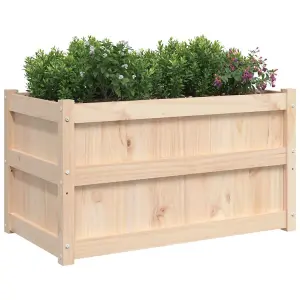 Berkfield Garden Planter 90x50x50 cm Solid Wood Pine