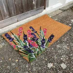 Wildflower Print Indoor & Outdoor Coir Doormat