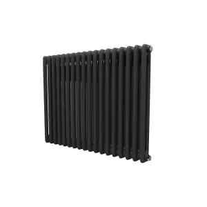 Nes Home 828 X 600 mm Matte Black Double Traditional Radiator