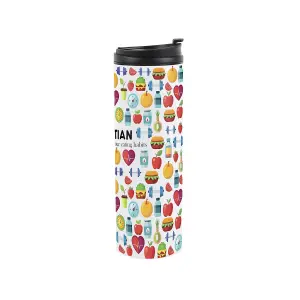 Dietician Travel Mug - Novelty Healthcare & Wellbeing Coach Gift - Stainless Steel Double-Walled Hot/Cold Drinks Travel Flask