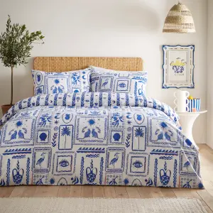 furn. Frieze Abstract Greek Symbol Duvet Cover Set