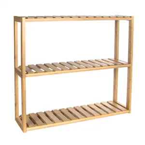 3 Tier Bamboo Shelves - Natural