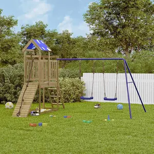 Berkfield Outdoor Playset Impregnated Wood Pine