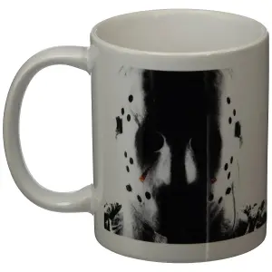 Friday The 13th Jason Voorhees Mug White/Black/Red (One Size)