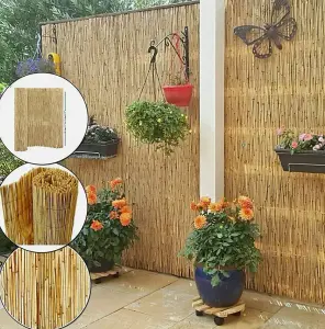 Natural Bamboo Reed Fencing - H 1m x W 4m