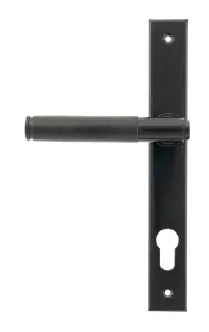 From The Anvil Black Brompton Slimline Lever Espag. Lock Set