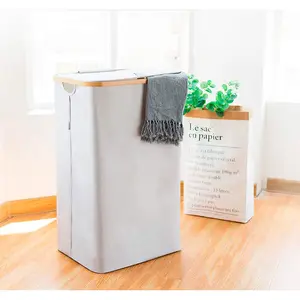 Fabric Laundry Hamper Grey