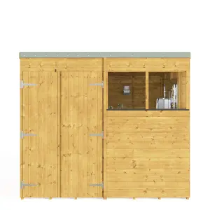 BillyOh Expert Tongue and Groove Pent Workshop - Pressure Treated - 8x8 - Windowed