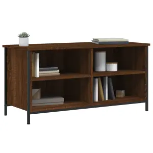 Berkfield TV Cabinet Brown Oak 100x40x50 cm Engineered Wood