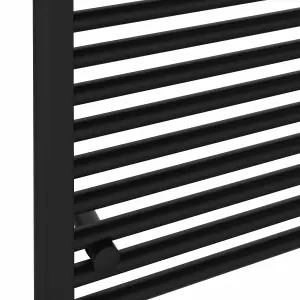 Rinse Bathrooms 800W Electric Heated Warming Towel Rail Bathroom Radiator Black - 1600x500mm