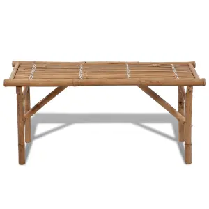 Berkfield Folding Garden Bench 118 cm Bamboo