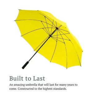 UMBRELLA HEAVEN Yellow StormStar Windproof Golf Umbrella