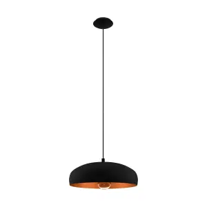 EGLO Mogano Black And Gold Metal Ceiling Fitting, (D) 40cm