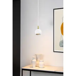 Lucide Favori Modern Pendant Light 9cm - 1xGU10 - White