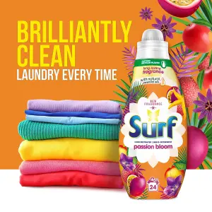 Surf Concentrated Liquid Laundry Detergent, Passion Bloom, 24 Washes, 4Pk