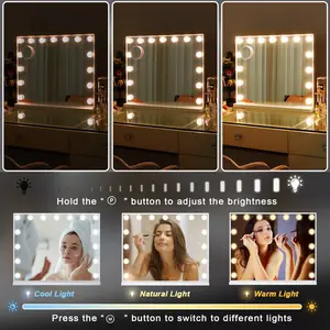 Keuna Rectangle LED Metal Mirror